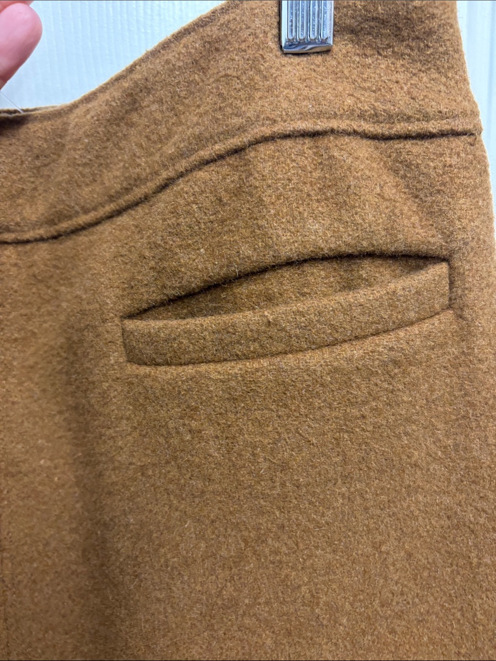 Ann Taylor Loft Tailored A-Line Mini Skirt in Rich Brown - Picture 2 of 4